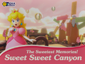 A Galaxy Air Sweet Sweet Canyon poster from Mario Kart 8