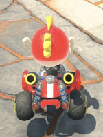 Cheep Cheep performing a trick.