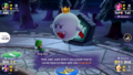 Luigi encountering King Boo