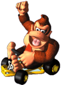 Donkey Kong in Mario Kart 64