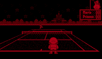 A match from Mario's Tennis