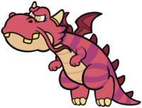 Draggadon in Paper Mario: Color Splash.