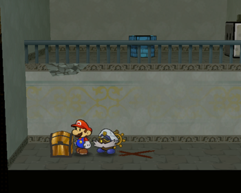 Fifth treasure chest in Rogueport Sewers of Paper Mario: The Thousand-Year Door.