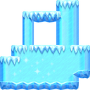 Ground (block) in Super Mario Maker 2 - New Super Mario Bros. U game style, Snow night theme.