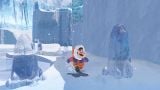 Mario exploring the Snow Kingdom.