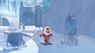 Mario in the Snow Kingdom.