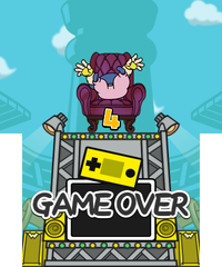 A Game Over in WarioWare Gold