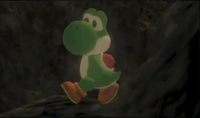 Screenshot of a Yoshi doll in Metal Gear Solid: Snake Eater 3D
