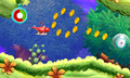 A helicopter in Yoshi's New Island