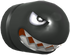 Rendered model of a Banzai Bill from Super Mario Galaxy.