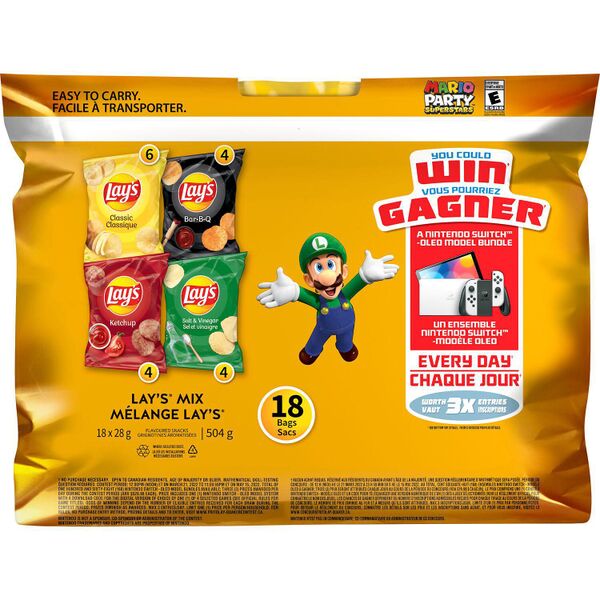 File:Frito-Lay chips promoting --Mario party superstars-- with --luigi--.jpg