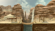 Gerudo Valley stage in Super Smash Bros. Ultimate