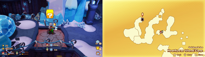 Block 28 in Heatfreeze Island from Mario & Luigi: Brothership
