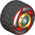 The BigToge_BlackSilver tires from Mario Kart Tour