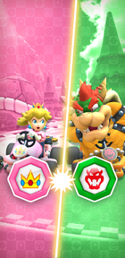 The May 2022 Peach vs. Bowser Tour in Mario Kart Tour