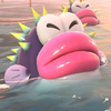 A Porcupuffer seen in Mario Kart World