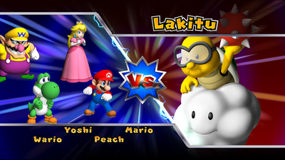 The boss match-up screen