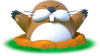 Artwork of Mega Monty Mole in Mario Party: Star Rush (later used as the Monty Moles' artwork in Mario Party Superstars)