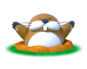 Artwork of Mega Monty Mole in Mario Party: Star Rush (later used as the Monty Moles' artwork in Mario Party Superstars)