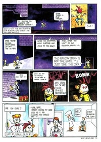 The final page of a Howard & Nester comic that heavily references Super Mario Bros. 3