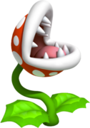 Artwork of a Piranha Plant from Super Mario 3D Land