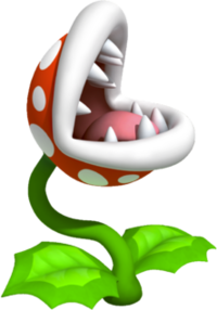 Artwork of a Piranha Plant from Super Mario 3D Land