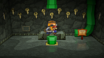 Fifth, sixth and seventh treasure chests in the Pit of 100 Trials in the remake of Paper Mario: The Thousand-Year Door for the Nintendo Switch.