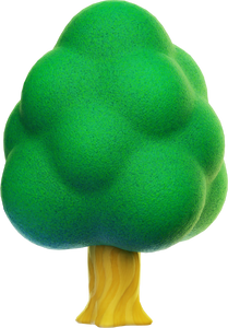 Model of a deciduous tree in Super Mario 3D World. It visually is very similar to the trees from Princess Peach's Castle Grounds in Super Mario 64.