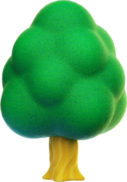 File:SM3DW Asset Model Tree (Deciduous).png - Super Mario Wiki, the ...