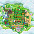 The map of Super Mario Land at Universal Epic Universe