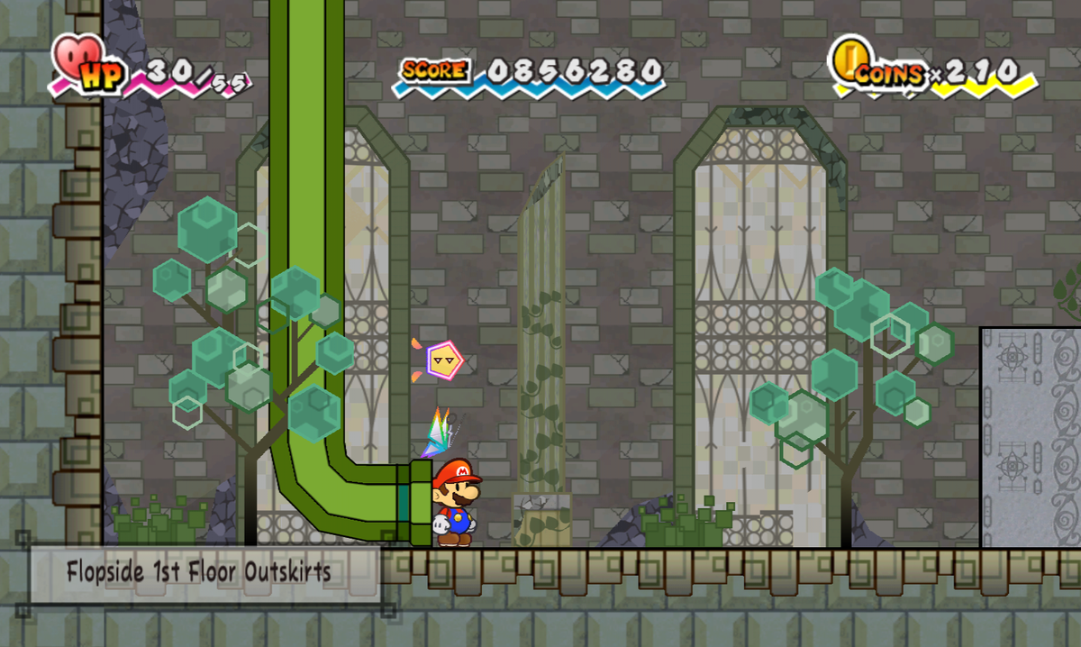File:SPM Flopside 1st Floor Outskirts.png - Super Mario Wiki, the Mario ...
