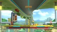 Screenshot of Mario Circuit in Super Smash Bros. for Wii U