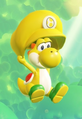 Yellow Yoshi's parachute cap