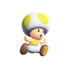 Yellow Toad (character) in the character select from Super Mario Bros. Wonder