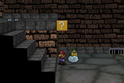 Last ? Block in Toad Town Tunnels of Paper Mario.