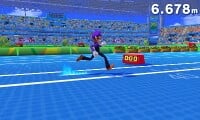 Waluigi gaining speed before the jump. The image supports 3D if its filetype is changed to .mpo, and following the normal procedures for adding images to Nintendo 3DS Camera.