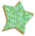 A green star