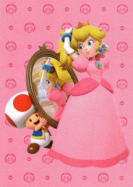 File:2022 Nintendo employee calendar Peach & Toad artwork.jpg