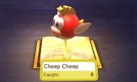 A Cheep Cheep, in the AR Fishing game.