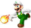 Artwork of Fire Luigi in Puzzle & Dragons: Super Mario Bros. Edition