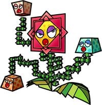 Artwork of King Croacus IV from Super Paper Mario