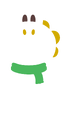 Yoshi snowman from Play Nintendo (holiday 2024)