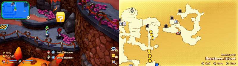 46th block in Skorcheen Island from Mario & Luigi: Brothership