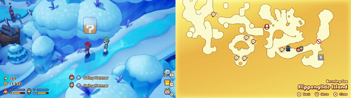 First block in Slippenglide Island from Mario & Luigi: Brothership