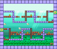Level 6-7 map in the game Mario & Wario.