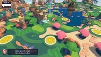 Hole 4 of Shelltop Sanctuary's Pro layout from Mario Golf: Super Rush