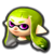 Green Inkling's icon in Mario Kart 8 Deluxe