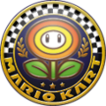 The Flower Cup emblem in Mario Kart 8