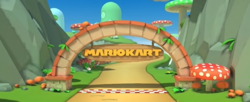 Wii Mushroom Gorge in Mario Kart Tour