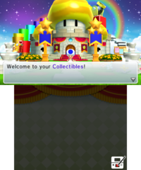 Collectibles menu for Mario Party: Island Tour